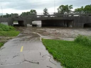 flooded underpass