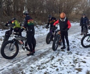 fat bikes on ice