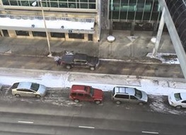 car on bikepath