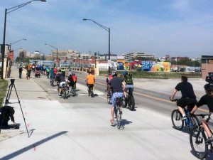 N Street Cycle Track grand opening - April 23, 2016